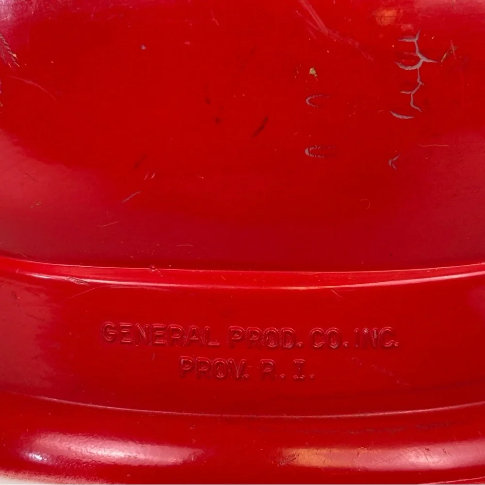 Vintage 1950's Blow Mold Lighted Santa General Products Co Tabletop Decor Red 8" - Picture 7 of 15